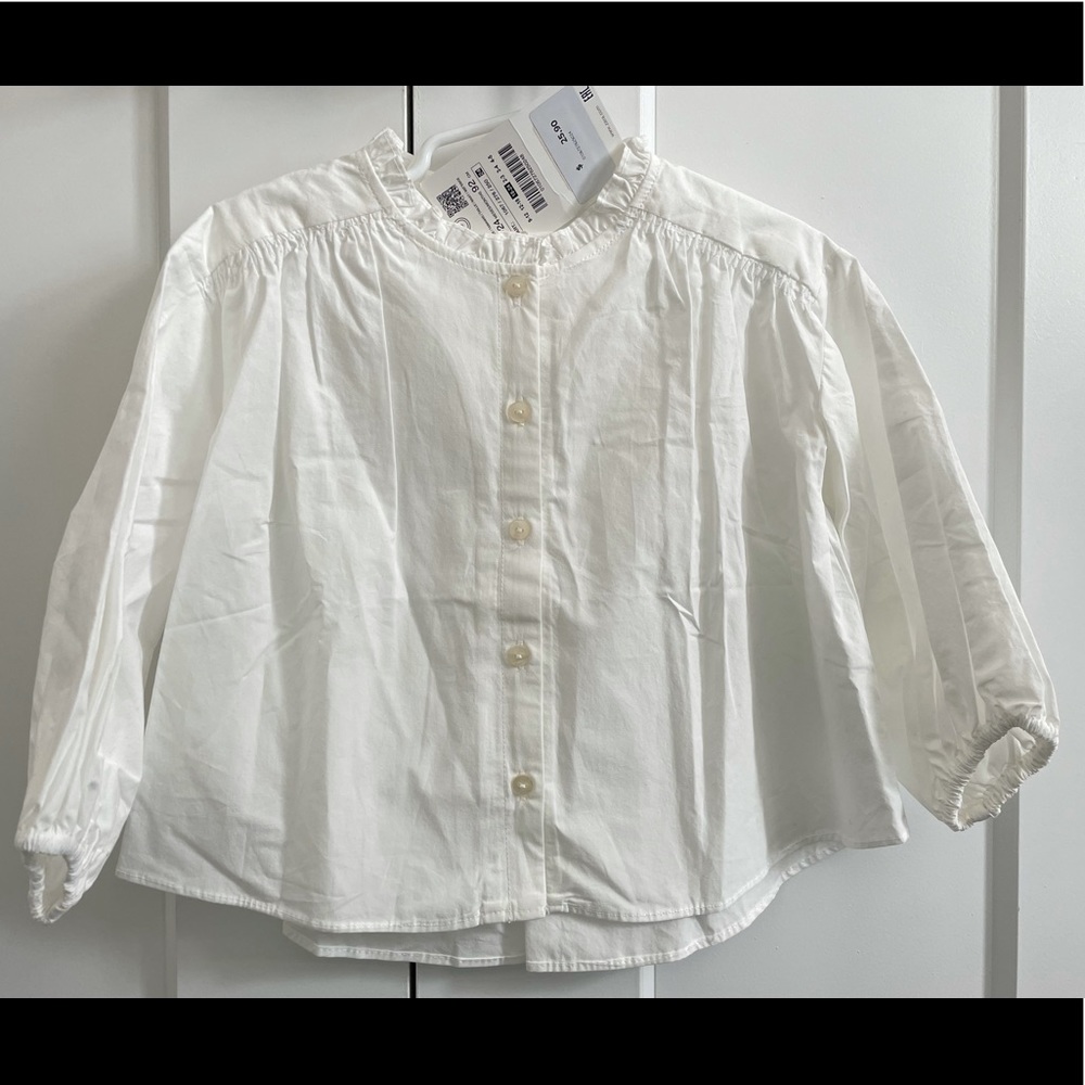 NWT Zara white blouse Size 18-24m